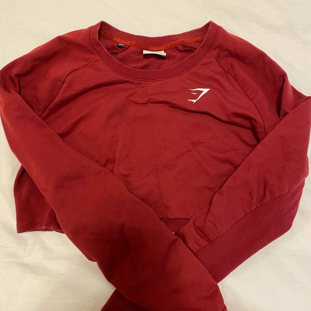 Gymshark cropped long sleeve sweatshirt